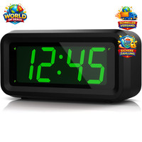 Digitaler Wecker Led Uhr Batteriebetrieben 1,2'' GrüN Tragbarer Reisewecker