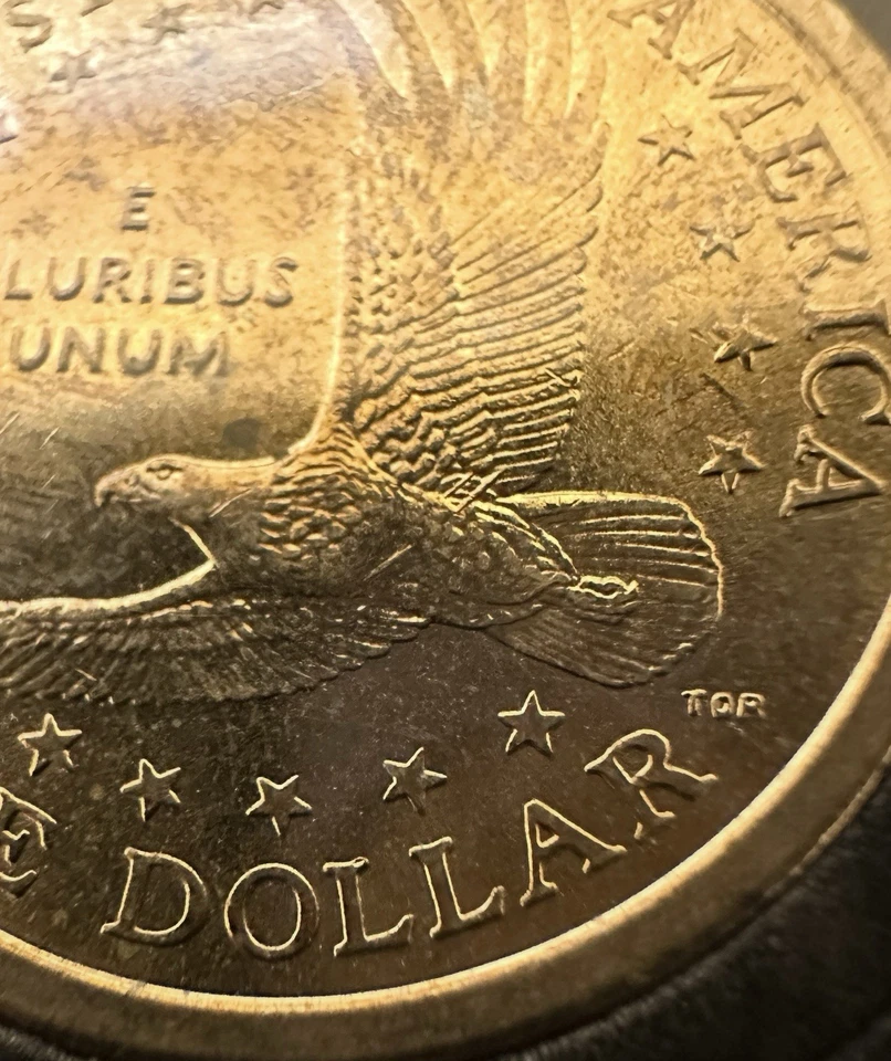 2000p $1 Sacagawea DOUBLE Wounded Eagle RARE 2 Error See Description And Photos - Image 2 of 3