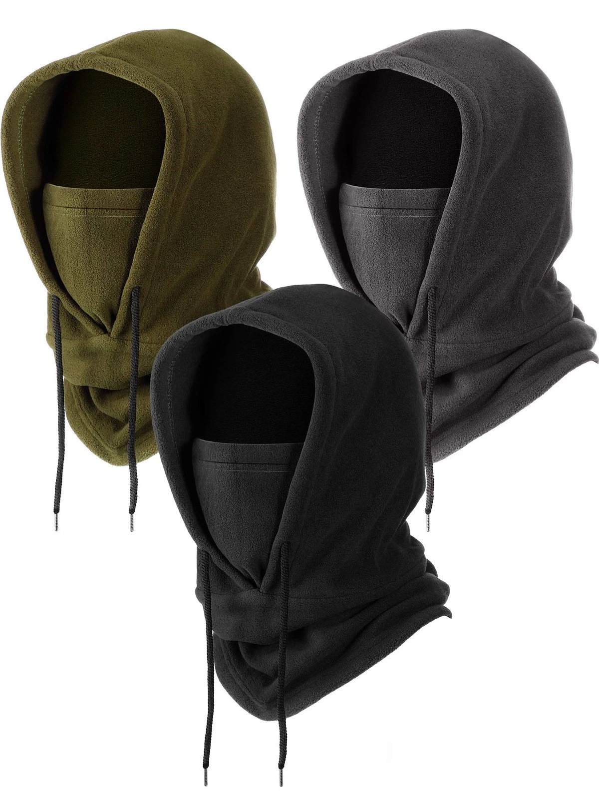 Winter Fleece Balaclava Ski Mask Balaclava Face Mask Cold Weather Men Tactica...