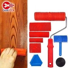 Wood Graining Tool Set Wood Grain Roller Painting Tool With Handle Wall Art