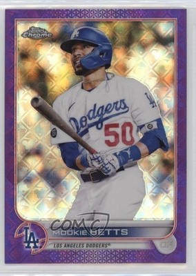 2022 Topps Chrome Logofractor Edition Purple Refractor 39/250 Mookie Betts 1s4t