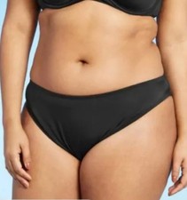 Shade  Shore Bikini Bottom Large Women's Hipster Black XL NWT