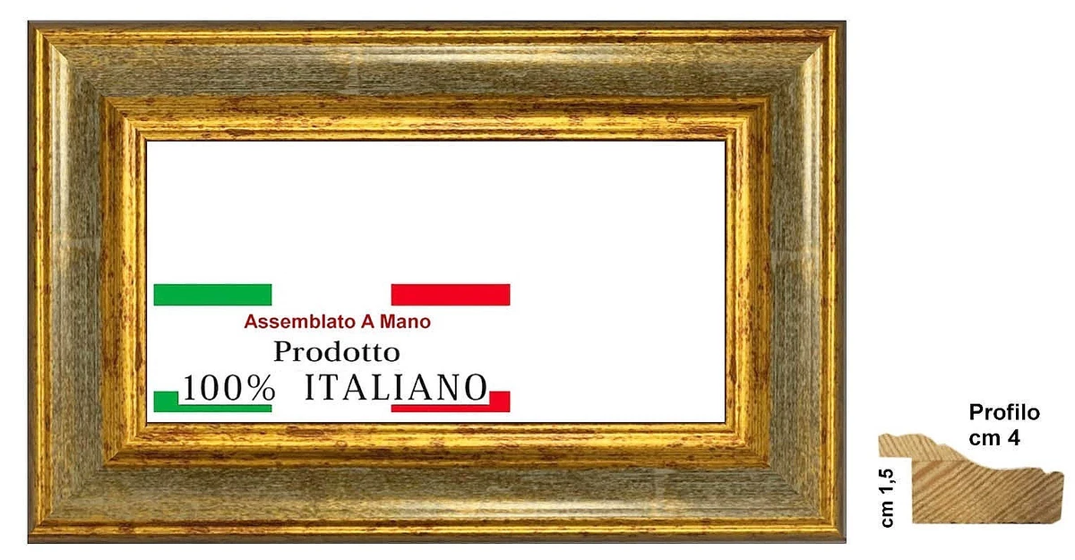 Cornice Multifoto In Legno Yellowstone L55XH45cm Grigio Su - Foto 5