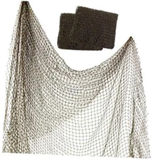 Fishing Net Decor – Real Repurposed 5x10ft (2 Pack) Fishing Net for Wall, 