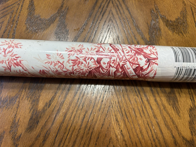 New Gramercy Asian  Red/White Floral  Wallpaper Double Roll 27in x 9yd 548100 