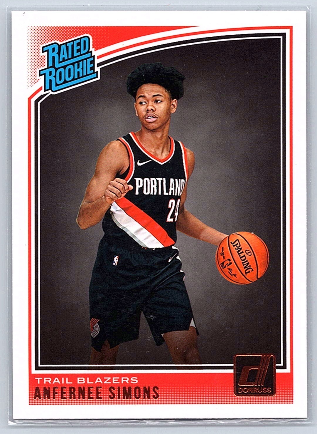 ANFERNEE SIMONS - 2018-19 Panini Donruss #186 - Rated Rookie - Portland