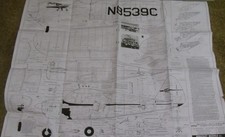 Berkelely "Tri-Pacer" Kit Plans.  43-3/4" Wing, .09-.15  R/C. C/L or F/F