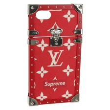 LOUIS VUITTON Louis Vuitton × Supreme iPhone 7 Case Red M67758 LV Auth 155103AM