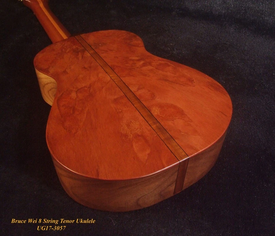 8 String Tenor Ukulele, Solid Acacia, Rosewood, The Islands Soundhole UG17-3057 - Image 2 of 4