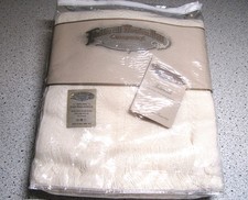 Faribault Interlude Wool Acrylic Blend Blanket Throw Cream Color 56" X 52"