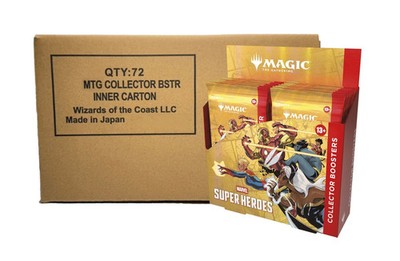 SEALED CASE! 6x Collector Booster Box Marvel Super Heroes MSH MTG 6/19