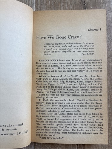 NONE DARE CALL IT TREASON John A. Stormer 1964 PB 8th Print Communism Red Scare - 第 6/8 張圖片
