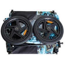 Heavy Duty Pet Bike Trailer with All-Terrain Wheels Features Foldable Dog