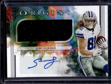 Simi Fehoko 2021 Panini Origins #191 Rookie Jersey Auto
