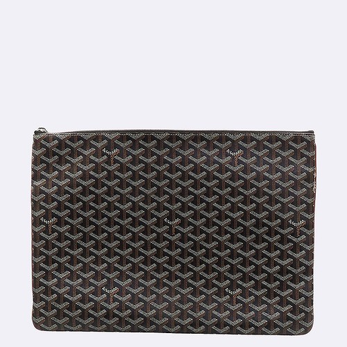 Goyard Black PVC Senat GM Clutch