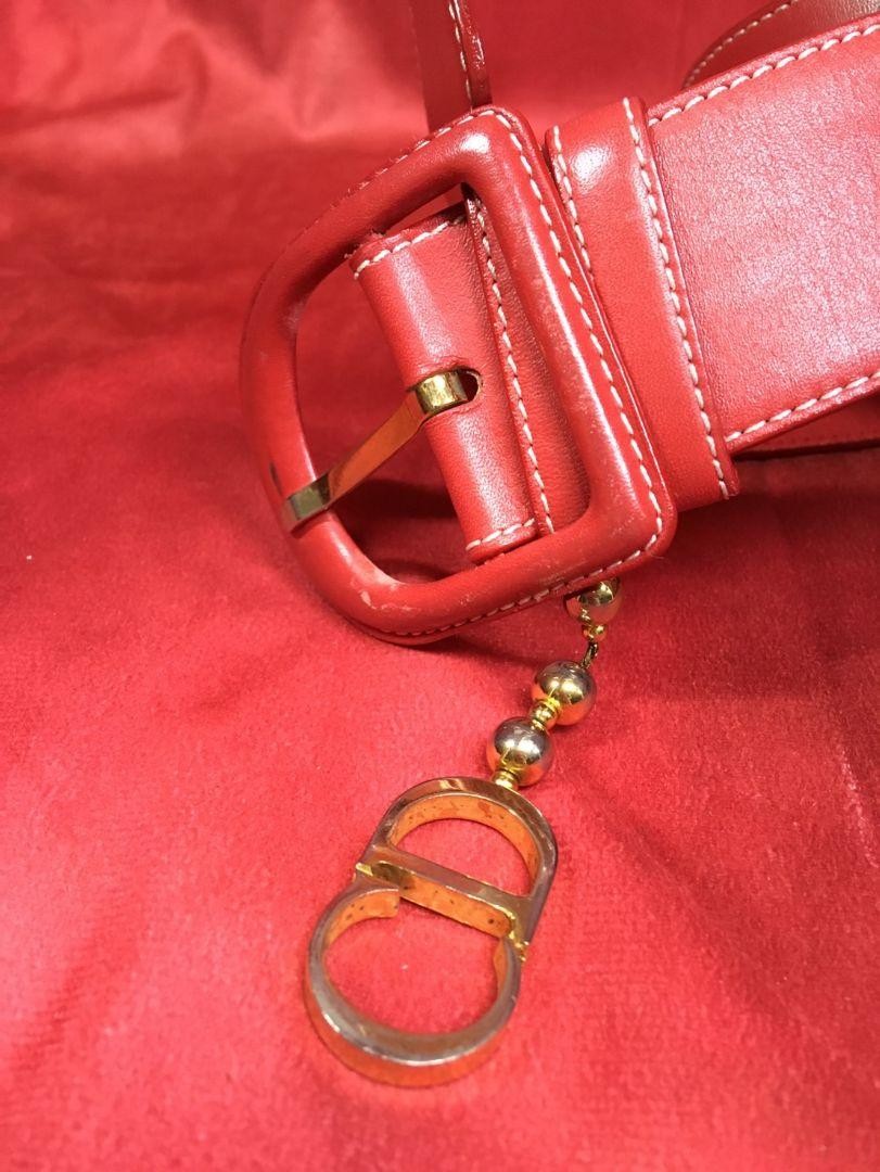 Authentic Christian Dior Total Length 92cm D mark Buckle