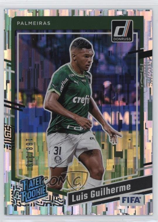 2023-24 Panini Donruss FIFA Rated Rookie Silver 188/349 Luis Guilherme #196 19ir