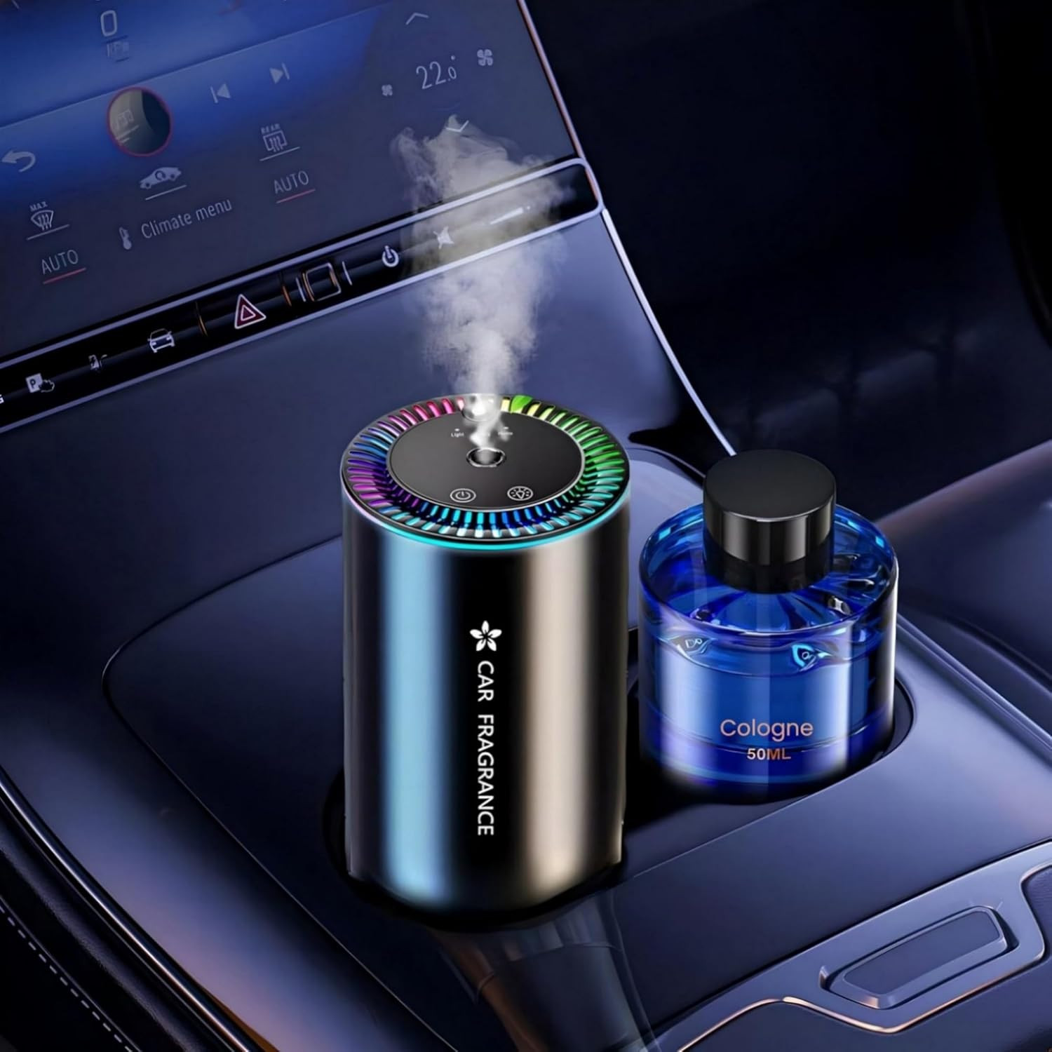 AI Profumatore Auto Elettrico - 50ml Colonia - Deodorante Smart