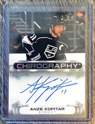 ANZE KOPITAR SP Authentic Chirography AUTO On Card Autograph UD Upper