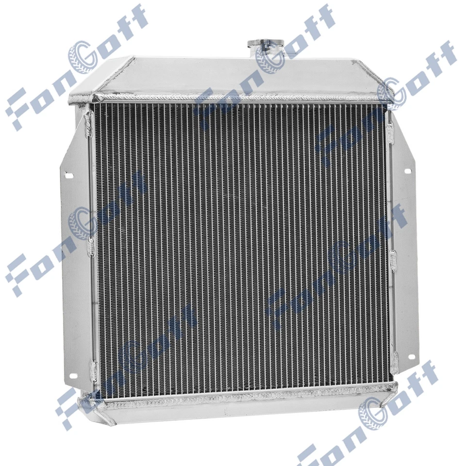 3 Rows Radiator For 1955-1956 Plymouth Belvedere Fury Plaza Savoy Base 3.8L L6 - Image 3 of 4
