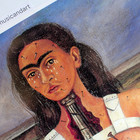 FRIDA KAHLO SELF PORTRAIT ORIGINAL 1998 LARGE EXHIBITION POSTER