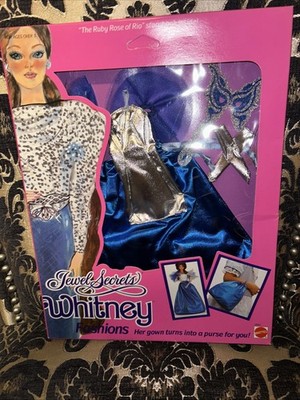 Barbie Jewel Secrets Whitney Fashions (1986) Silver & Blue Nrfp New *box creases