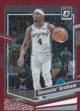 Devonte' Graham 2023-24 Donruss Optic Red Prizm Card /99