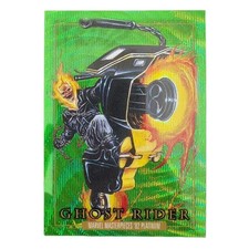 2024 SKYBOX marvel masterpieces 92 Platinum EMERALD SURGE 06/10 GHOST RIDER #37