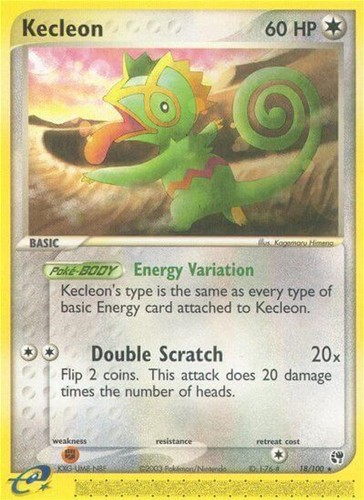 Kecleon EX Sandstorm LP 18/100 Reverse Holofoil