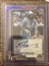 2025 Topps Chrome Update Series - Autographs Maikel Garcia #AC-GA Purple /250