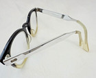 Vintage '50s American Optical AO Tri-Tone Safety Glasses Black, Natural & Silver — photo 7