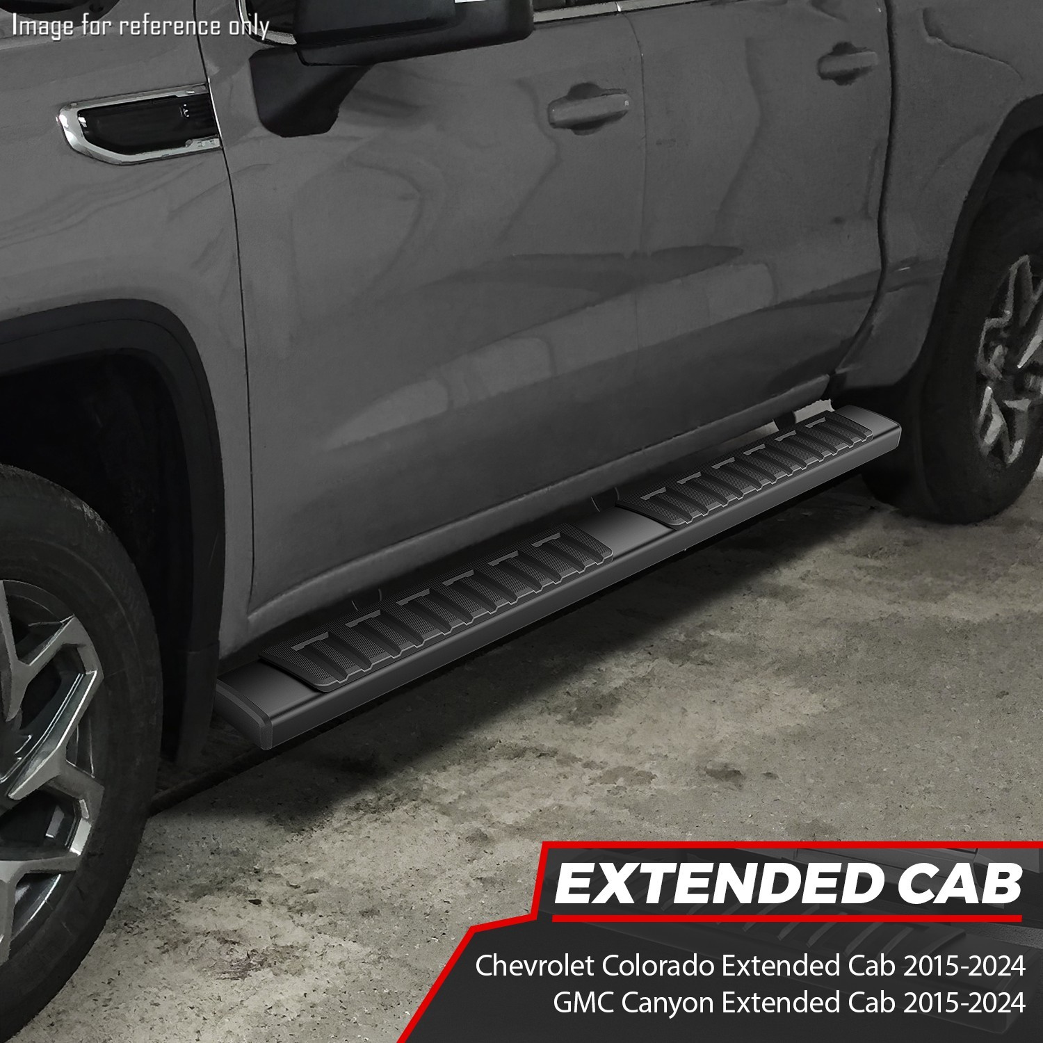 6.75" Flat Step Bar Running Boards for 2015-2024 Colorado Canyon Extended Cab