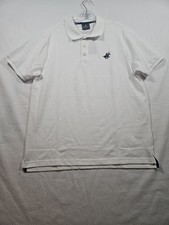 Pacific Polo Club Polo Shirt, White, Size Large