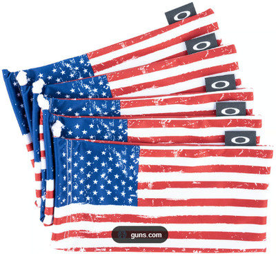 Oakley Micro Bag USA American Flag Sunglasses Cleaning Pouch Quantity Discounts!