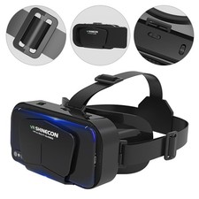 Virtual Reality VR Headset 3D Glasses,Support 4.7-7 Inch Version Black