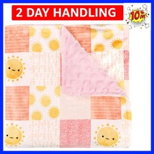 Baby Blanket for Boys Girls, Super Soft Double Layer Mink Blankets with Dotte...
