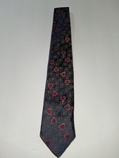 The American Edition Blue Floral Tie Standard Size Tie Made In USA