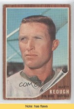 1962 Topps Marty Keough #258 READ d0u