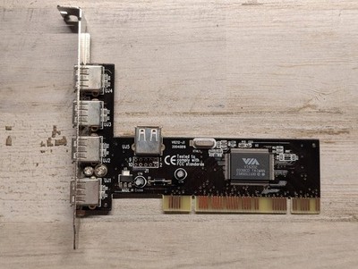 Syba SD-VIA-5U USB 2.0 PCI Exp Card 5-Port PC Desktop 4 External/1 Internal