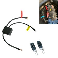 Wireless Dual Remote Control Motorcycle Battery Disconnect Isolator Master Kill