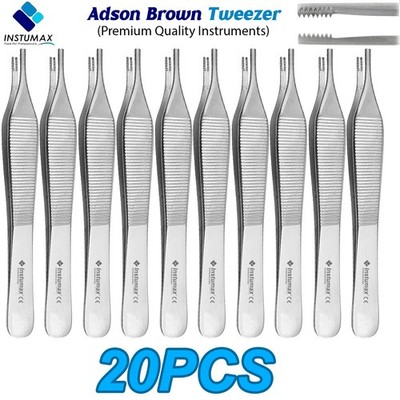 Surgical Adson Brown Tweezers Straight Dressing Tissue Forceps Medical Tools CE