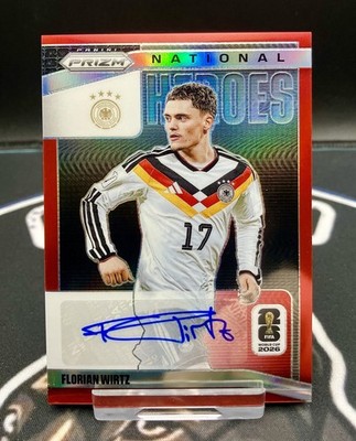 2026 Panini Prizm FIFA World Cup - Florian Wirtz National Heroes AUTO Red /99 🔥