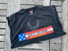 VTG 90s Harley Davidson Eagle Cutoff Tank Shirt Sz XL Pawtucket RI Made in USA