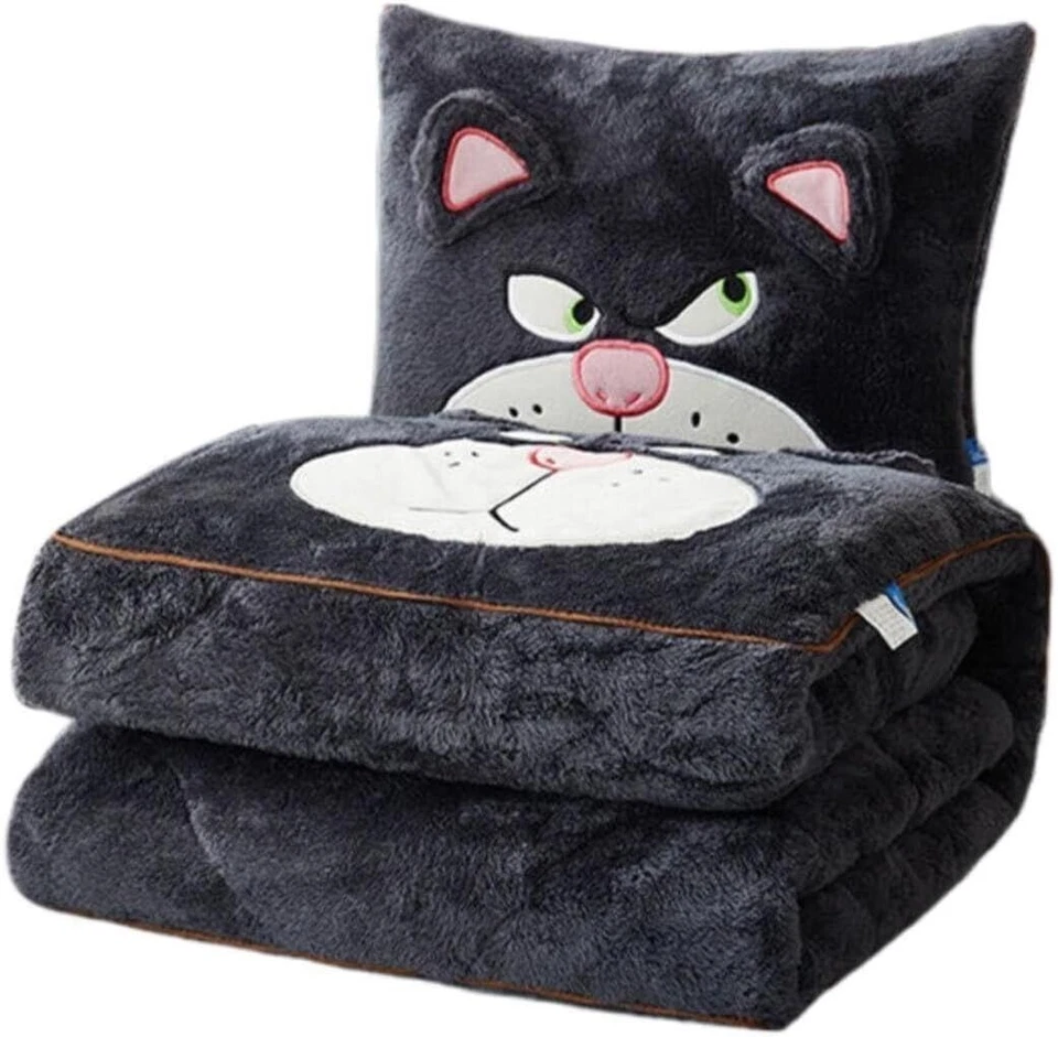 Warme Decke 2in1 Flanell Decken Kissen Stitch Weiche Schlafdecke Kuscheldecken💖 - Bild 3 von 4