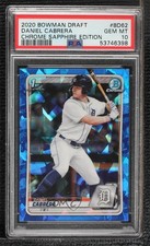 2020 Bowman Chrome Draft Sapphire Edition Daniel Cabrera PSA 10 GEM MT 1t5