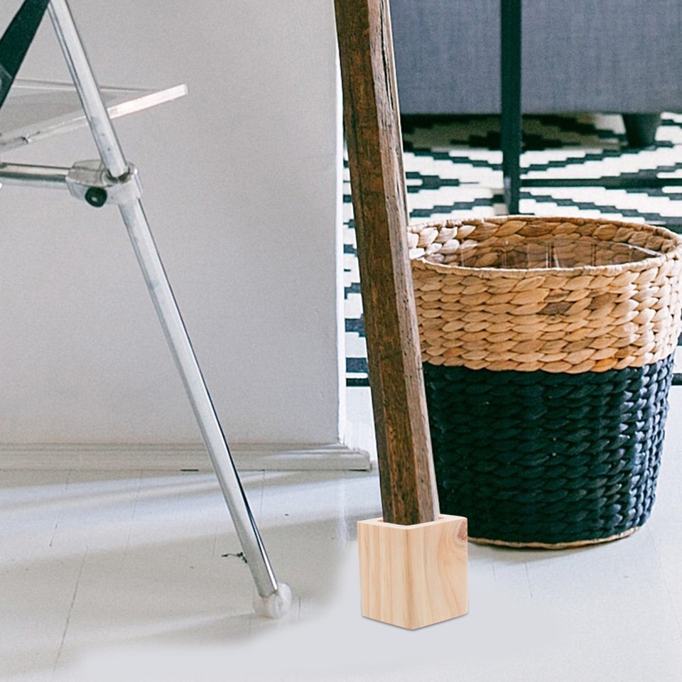 4 Pcs Wood Furniture Risers Sofa Couch Leg Lifters for Furniture | eBay ...