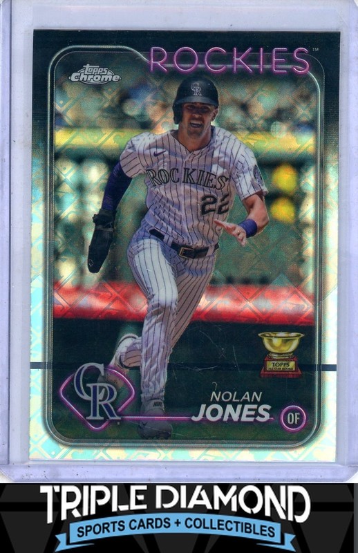 2024 Topps Chrome Logofractor Nolan Jones Refractor Rockies E12