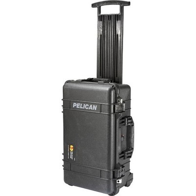 Pelican 1510 1514 Case With Padded Divider - Black With Wheels