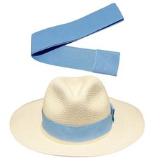 Hatbands for Panama Hat Ribbon Hatband Cowboy Hats Large Light Blue Ii
