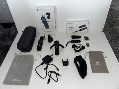 Feiyu Pocket 2S 4K Gimbal Camera Bundle - Exc. Condition + Mic Kit & Accessories